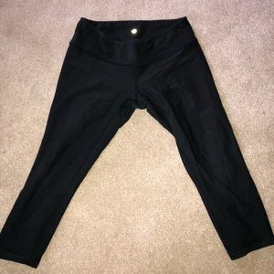 Reversible Black Cropped Lululemon Leggings